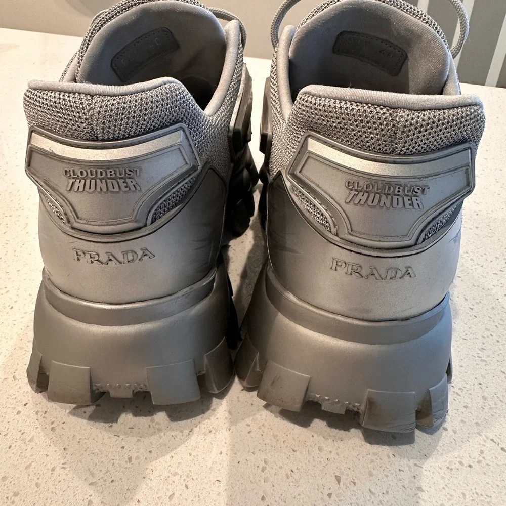 Prada Cloudbust Chunky Sneakers -Silver - Picture 9 of 12